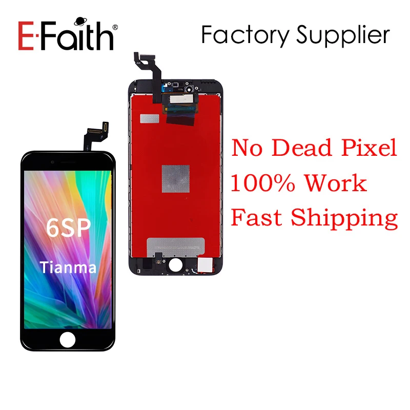Быстрая DHL тест 10 шт./лот Tianma A++ дисплей для iPhone 6s Plus 6s P lcd с кодирующий преобразователь сенсорного экрана в сборе Замена
