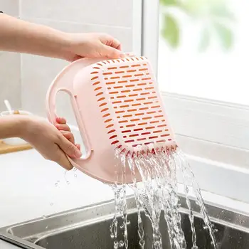 

2020Hot Foldable Kitchen Drain Basket Sink Storage Rack Wash Fruit Colanders Drainer Basin Vegetables Drain Sieve Food Washing