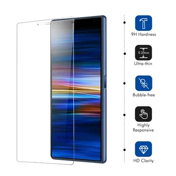 Перейти на Алиэкспресс и купить Чехол из закаленного стекла для SONY Xperia 10 PLUS X10 X10 + Защитная пленка для экрана стекло для SONY L1 L2 L3 прозрачная пленка из закаленного стекла
