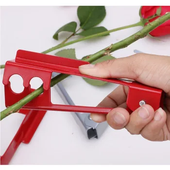 

DIY Metal Flower Rose Thorn Stem Leaf Stripper Rose Plier Removing Burrs Garden Florist Tool Cut Tool
