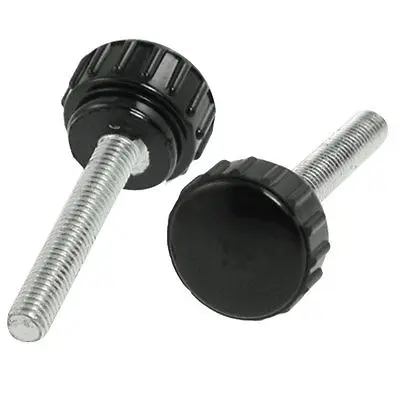 

5 Pcs Handwheel Part 5mm Male Thread 40mm Height Grip Knob