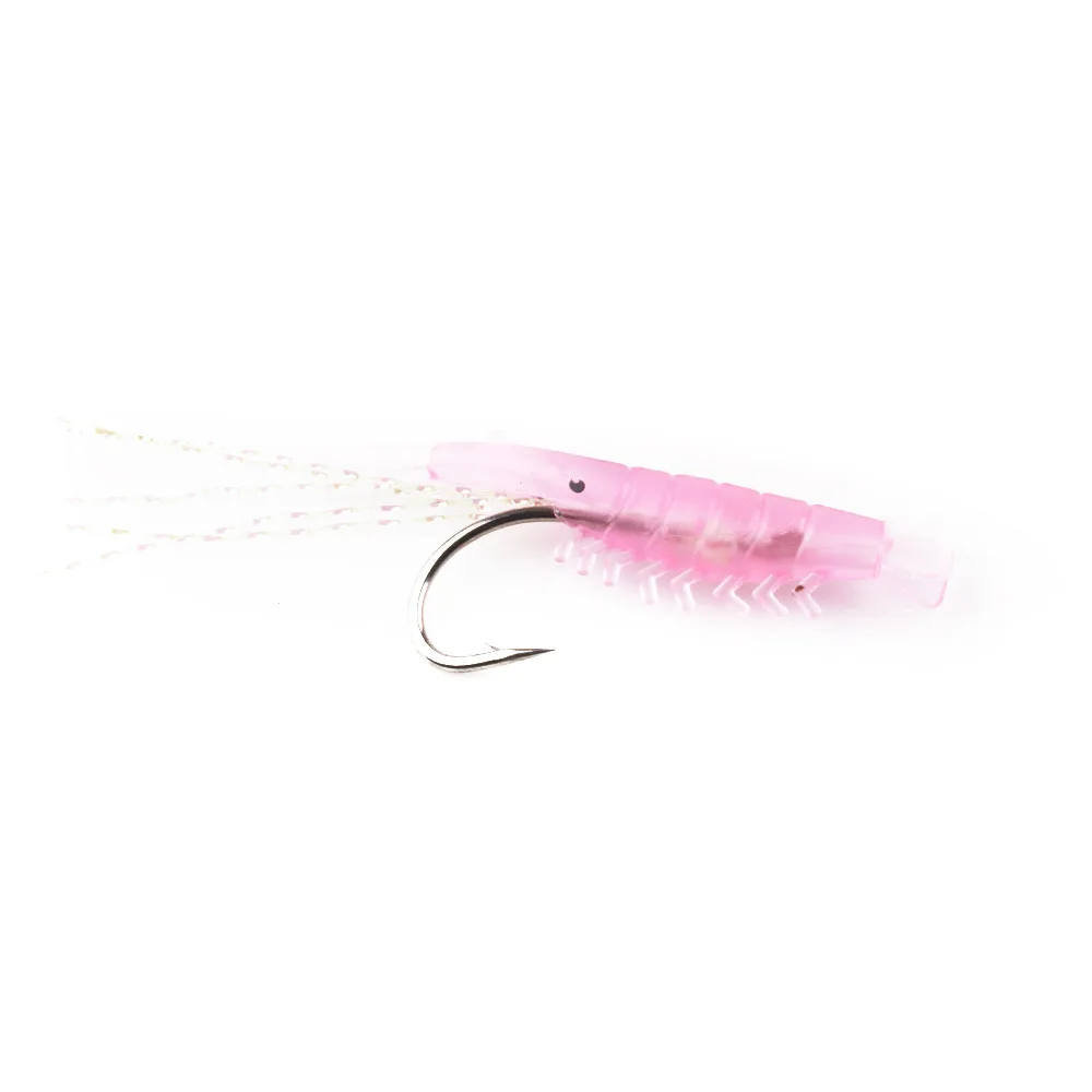 

0035-HJ-SO-044. 5pc/lot Fish hook with soft shrimp skin