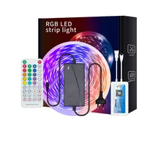 

Led Light with 5050RGB Bluetooth Set Symphony Light with 5 Meters 90 Lights Music Marquee Running Water Light
