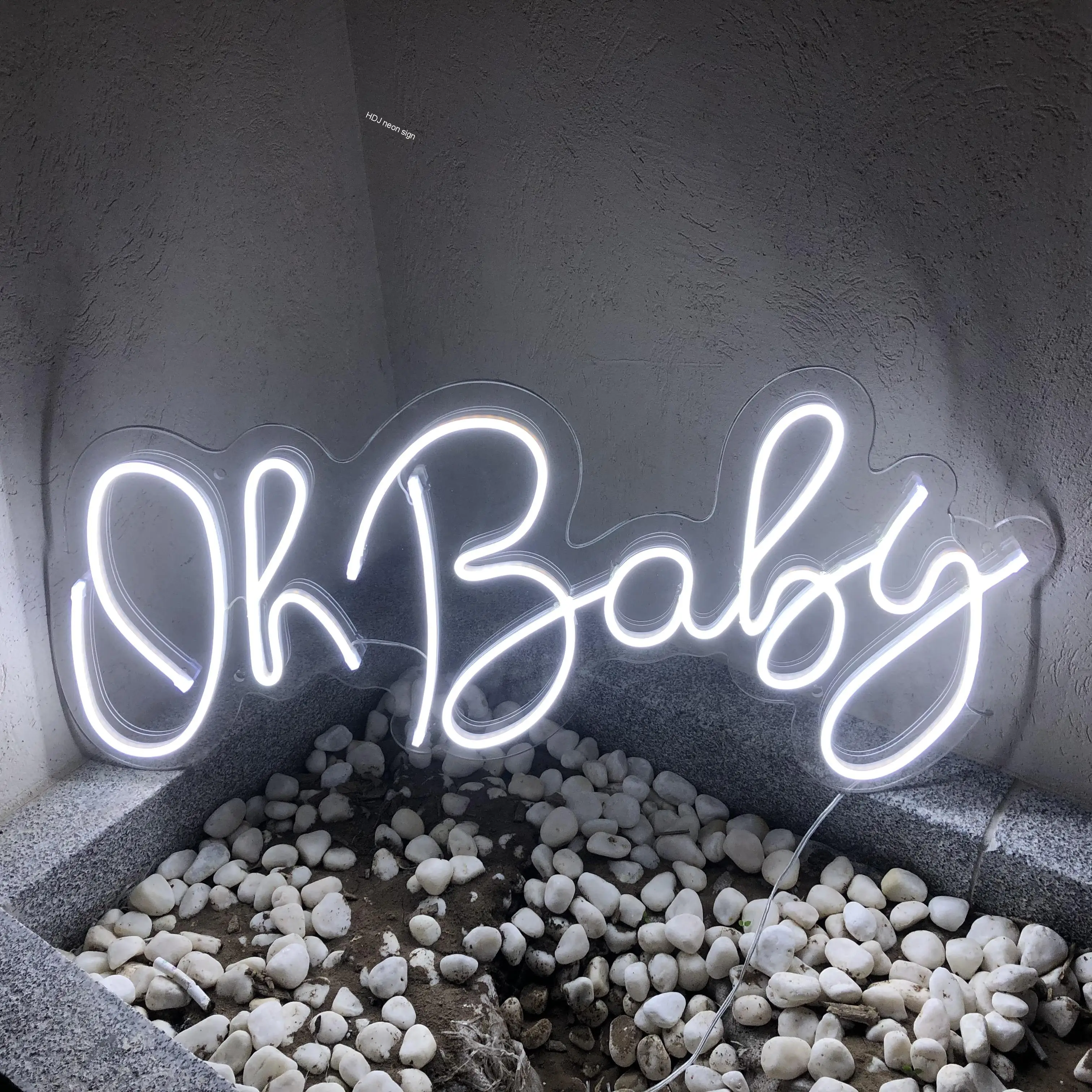 Oh Baby personalized Custom LED Neon Sign INS Wall Decor For Home Cafe Store Bar Wedding Party Decorative Light | Лампы и освещение