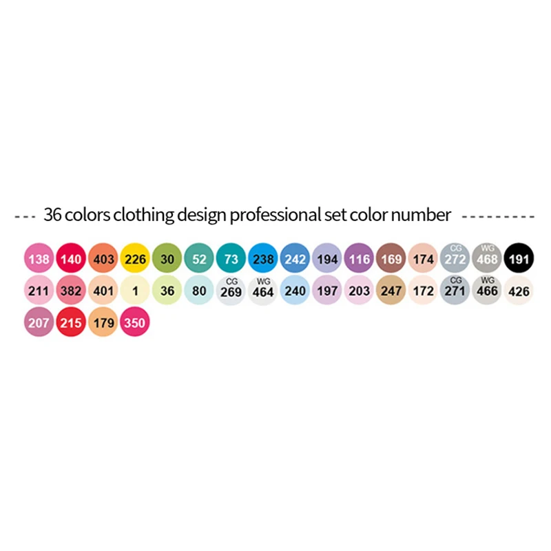 36colors-Clothing Finecolour EF103 на спиртовой основе маркер для рисования с мешком 12/24/36/48/60/72/240 Цвета жирной Мягкая зубная щетка с двумя головками и маркер для белой доски профессиональный - Цвет: 36colors-Clothing