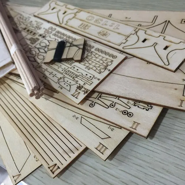 Scale Assembling Wooden Sailboat DIY Ship Model Kit Home Decoration Boat Children Toys Gift  Sailing Model Assembled Wooden Kit 5