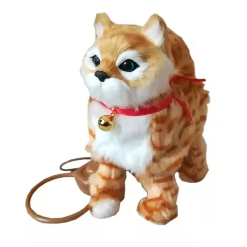 Jouet Robot Chat Electronique Pour Enfant Jouet En Peluche Pour Animal De Compagnie Chant Marche Laisse Chaton Cadeau D Anniversaire Aliexpress
