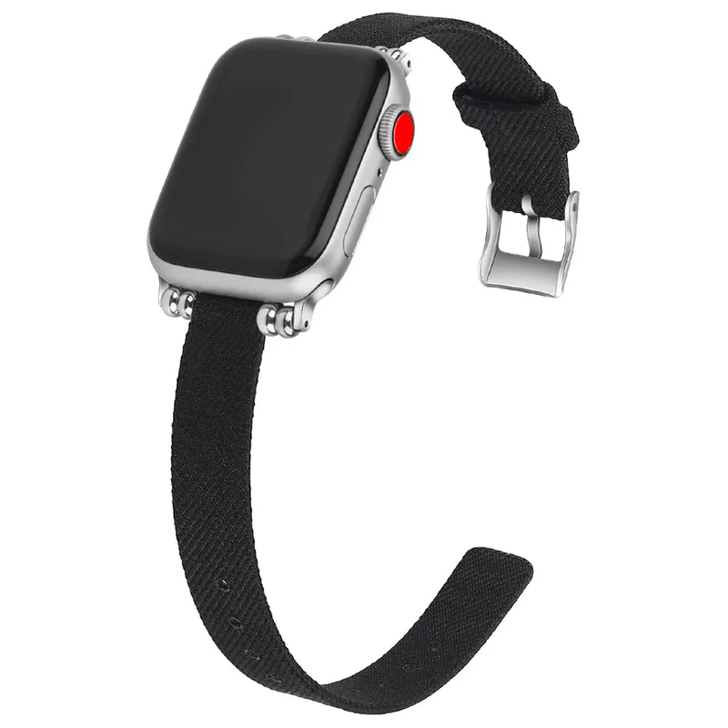 Металлический ремешок для Apple Watch 1 2 3 38 мм 40 мм мягкий тонкий браслет для iWatch 5 4 42 мм 44 мм ремень