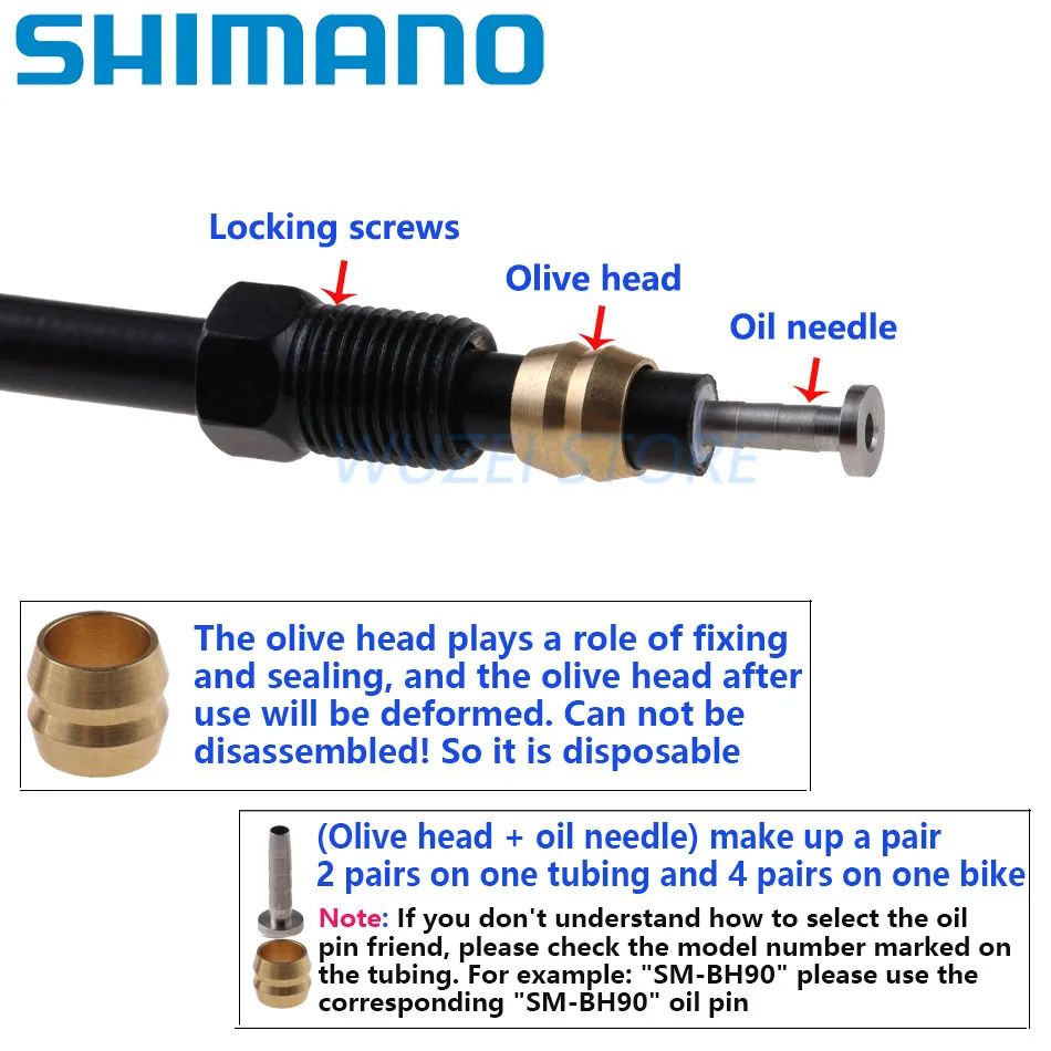 OGIVA BH90/BH59 E Inserto BH90 per Tubo Freni Disco Idraulico Shimano OGIVA BH90/BH59 E Inserto BH90 per Tubo Freni Disco Idraulico Shimano