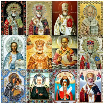 

New 5D DIY Diamond Painting Cross Stitch Full Square Diamond Embroidery Picture Religion Icon 5d Mosaic Home Decoration Gift 223