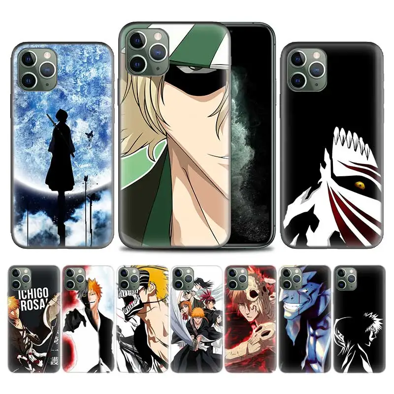 Bleach Аниме Kurosaki Ichigo чехол для Apple iphone 11 Pro XS Max XR X 7 8 6 6S Plus 5 5S SE 5C Мягкий ТПУ чехол для телефона