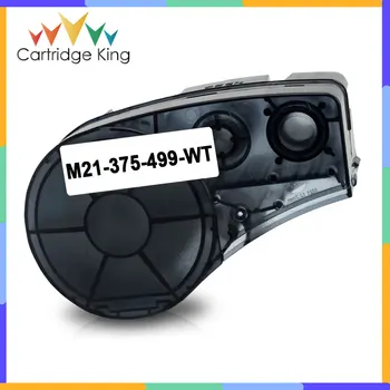 

M21-375-499 Nylon Printer Ribbon Compatible for BMP21-PLUS BMP21-LAB IDPAL Label Maker B-499 9.5mm Black on White M21 375 499