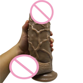 26*7CM Super Huge Dildos Giant Big Dildo Realistic Soft Penis Anal butt Plug Vagina Massage Adul Sex Toys For Woman Adult Game 3