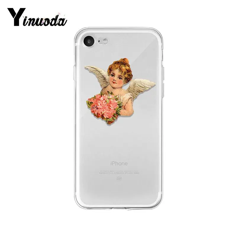 Yinuoda Renaissance angels мягкая резина, термопластичный полиуретан чехол для телефона iPhone X XS MAX 6 6s 7 7plus 8 8Plus 5 5S SE XR 10 11 pro max - Цвет: A16