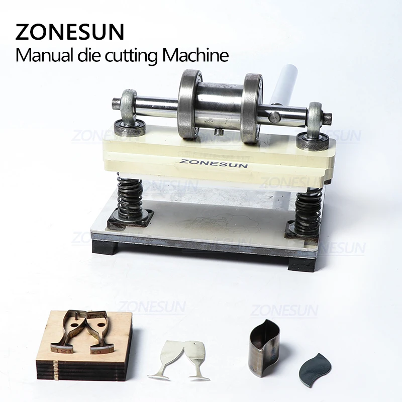 ZONESUN ручной станок для резки кожи ручной работы серьги штампы прессовочная машина для пользовательского кликера