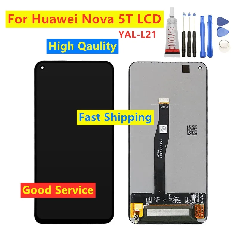 6,2" дисплей для huawei nova 5T для Honor 20 ЖК сенсорный экран дигитайзер Замена для huawei Honor 20 pro nova 5t YAL-L21 ЖК