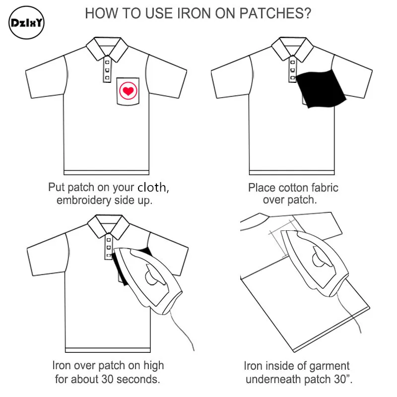 46 стилей на выбор) черно-белые нашивки с вышивкой для футболки с утюгом в полоску Одежда для Аппликации Наклейки для одежды значки