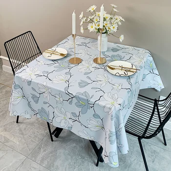

Flowers Leatherwear Tablecloth Living Room Dining Table Decorative Tablecloth Waterproof Oil Resistant Tablecloth