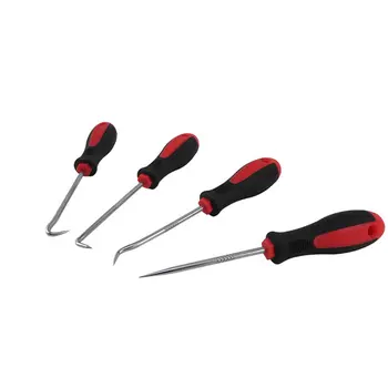 

4Pcs Durable Plastic Steel Automobile Car Pick & Hook Tools Set O Ring Oil Seal Gasket Puller Remover Craft Hand Tool