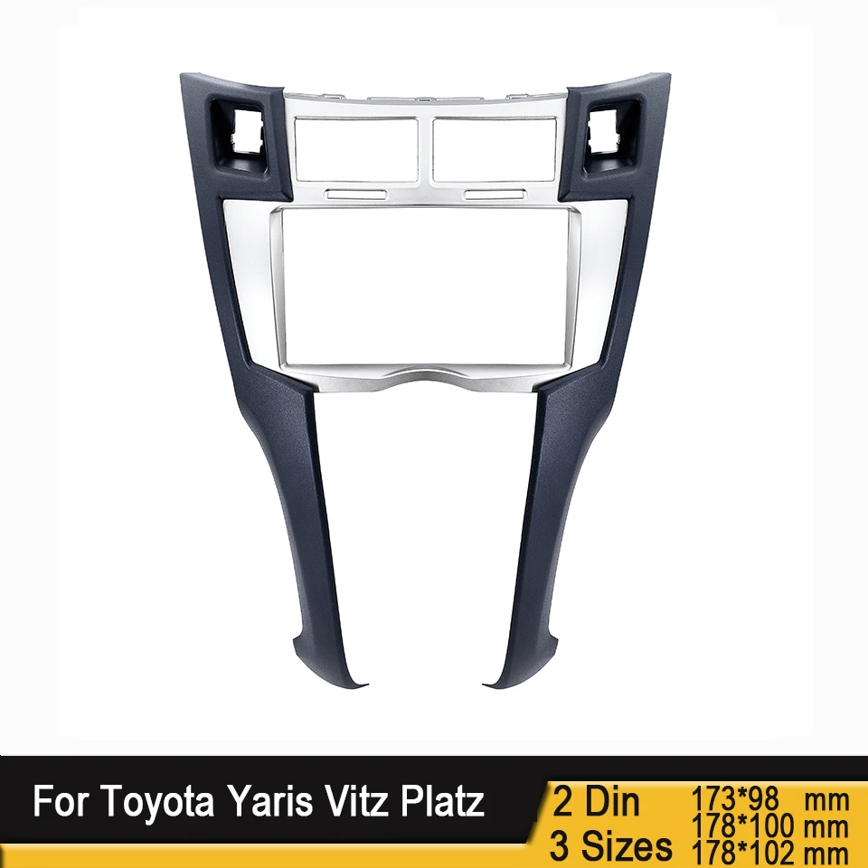Рамка 2 Din для автомобильной стереосистемы Toyota Yaris Vitz Platz комплект отделки