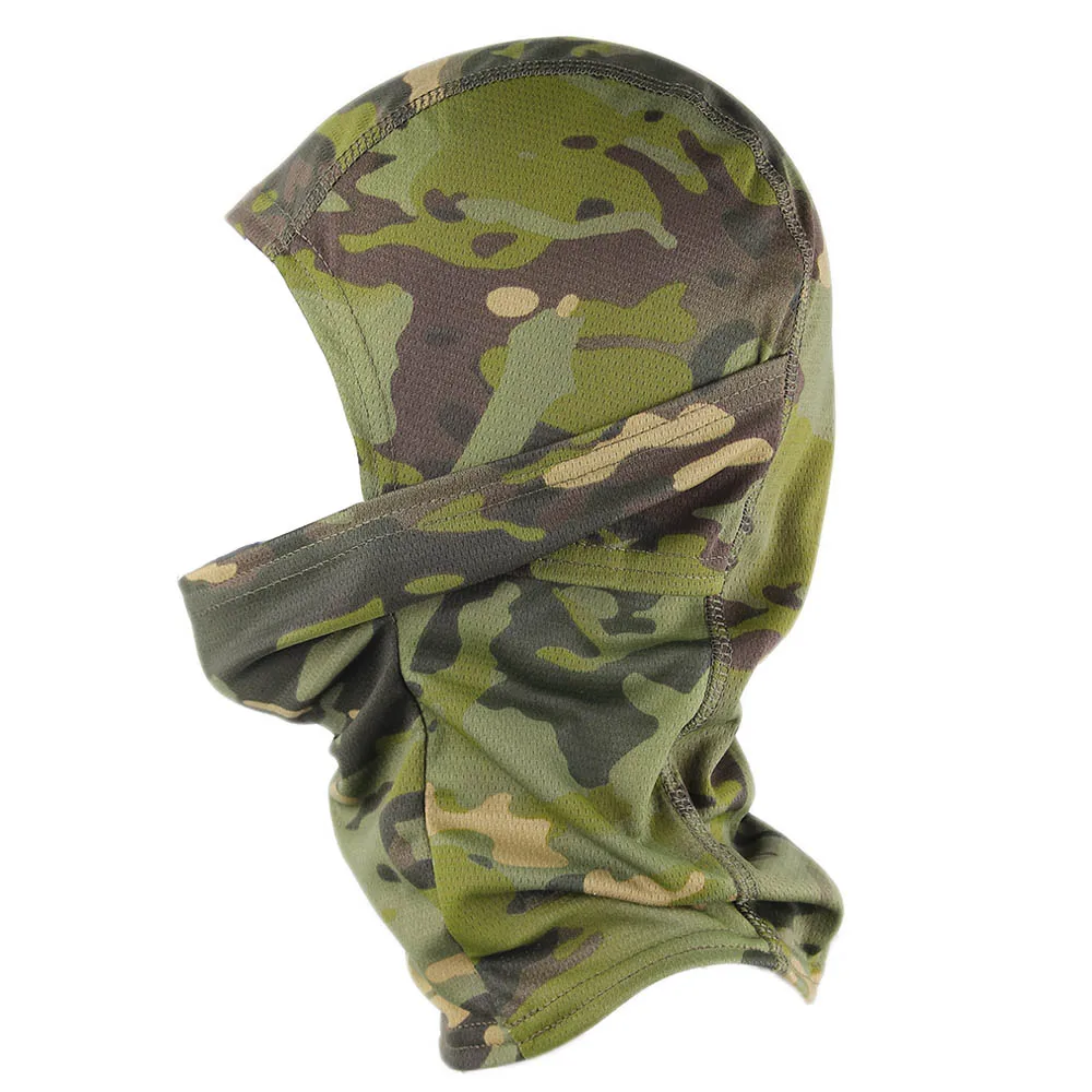 Наружная маска для лица с защитой от ультрафиолета, быстросохнущая камуфляжная Ветрозащитная маска для езды на велосипеде, шарф для защиты шеи, военная шапка для защиты головы