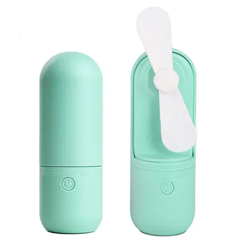 

Smart Home USB Charging Multifunctional Small Portable Folding Fan Desk Handheld Power Fan Stand For Office Household Traveling