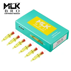 MLK BRO Safety Cartridge Tattoo Needles Round Magnum (RM) #12 (0.35 MM) #10 (0.30) Rotary Machines Grips Supply 20 Pcs/Box