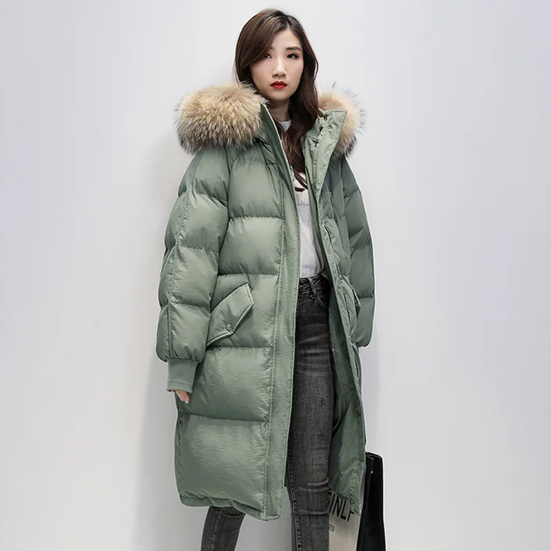 FURSARCAR 2020 New Fashion Natural Real Fur Coat