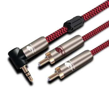 

Stereo Aux adapter 3.5mm Male to 2 RCA Male Audio Cable for iPhone Smartphone Laptop Speaker Amplifier RCA Y Splitter Cords