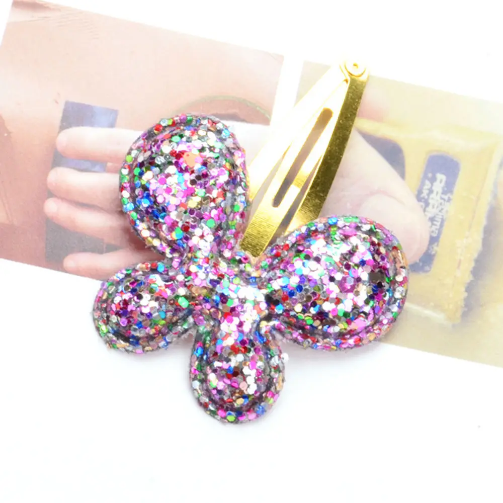 multicolor Butterfly Новые волосы для куклы сердце бабочка блеск звезды заколка для волос Дети Шпилька женские клипсы шпилька аксессуары - Цвет: multicolor Butterfly