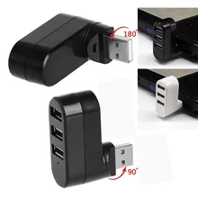 

USB 2.0 Three-port Hub 7-character Rotating HUB Three-port Multi-function Extender USB Three-port Splitter Computer Cables
