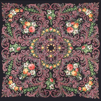 

100*100cm TOP Silk superior Bohemia Scarves Women Foulard Square Hijab Scarf Ladies Shawl wrap muffler pareo female hijab