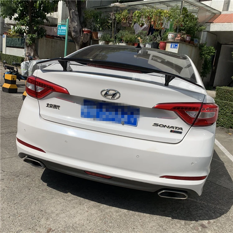 Спойлер для Sonata 2011- для hyundai Sonata 7 8 9 TF, спойлер, АБС-пластик, заднее крыло, грунтовка, цвет, задний спойлер