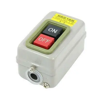 

2P 500VAC 2.2KW Screw Terminal On/Off Self Lock Power Pushbutton Switch