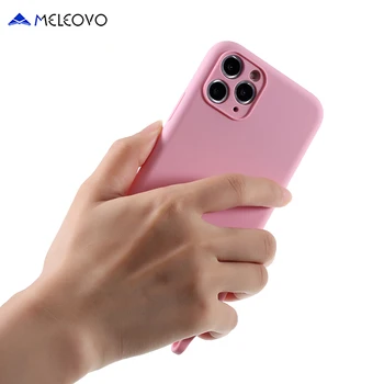 

Luxury Slim Liquid Silicone Protection Case for iPhone 11 Pro Max with Necklace Solid Color Silicone Back Gel with Cord Strap