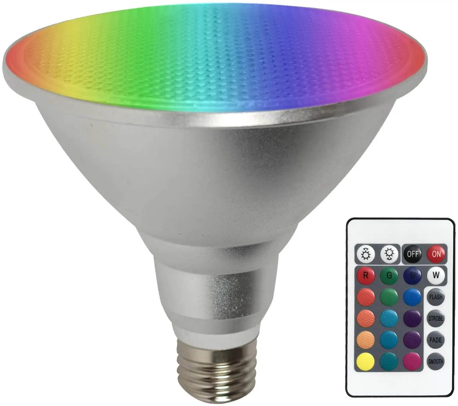 Светодиодная Rgb лампа с отражателем 20 Вт E27 par38|Светодиодные лампы и трубки| |