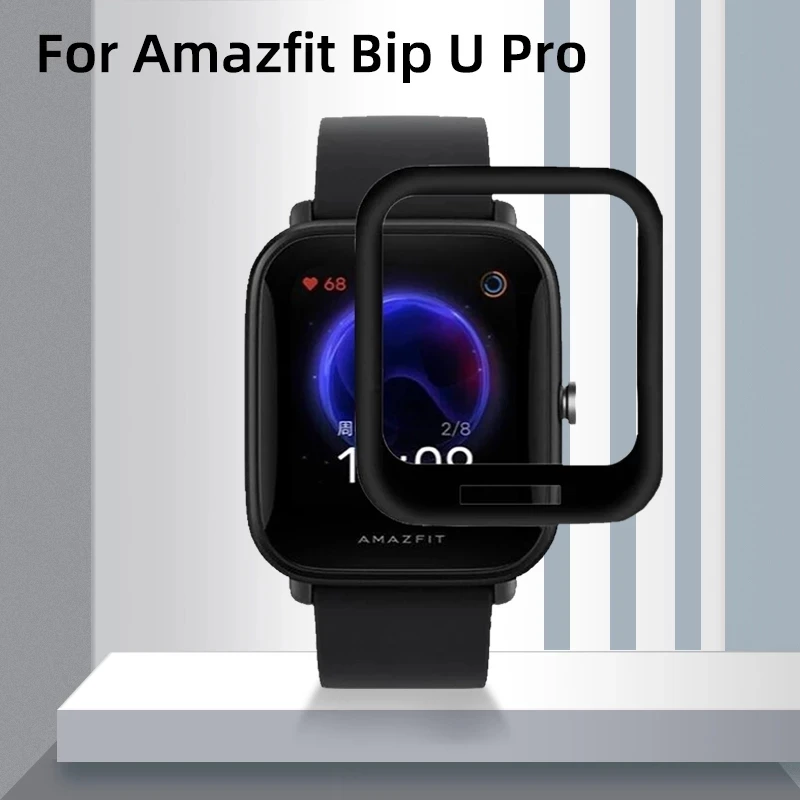 

Защитная пленка из мягкого стекловолокна для XiaoMi HuaMi Amazfit Watch Bip U Pro/Bip U, полноэкранная Защита корпуса часов