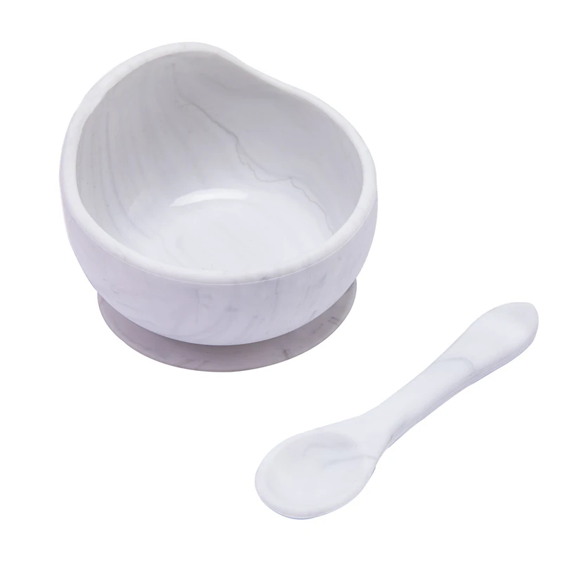 baby accessories diy 2PCS/Set Baby Silicone Tableware Baby Feeding Set Food Grade Non-Slip Silicone Bowl Spoon baby accessories diy Baby Accessories