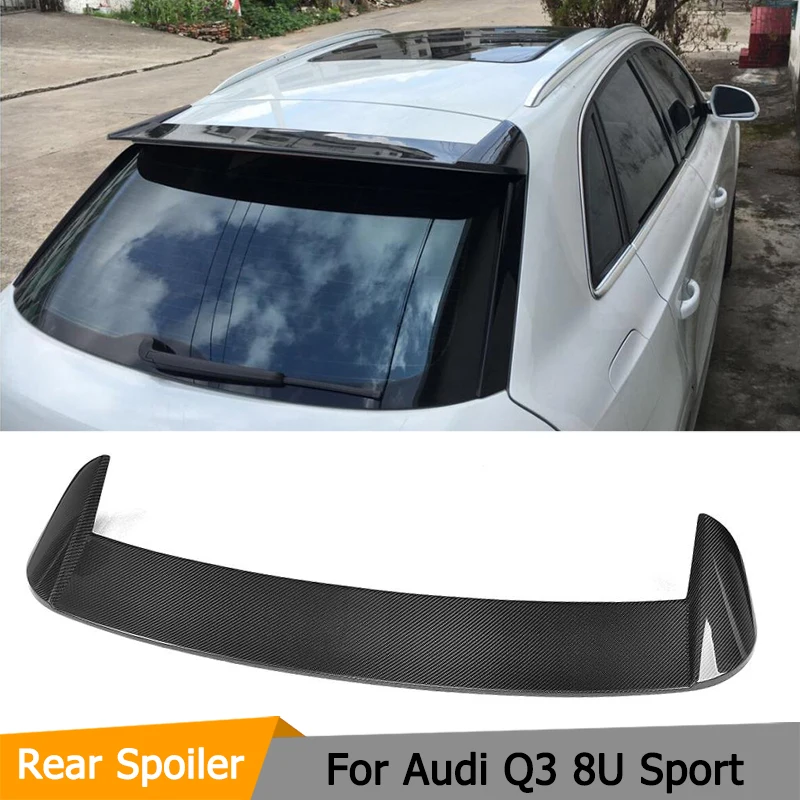 Ala Spoiler Sul Tetto Da Corsa In Fibra Di Carbonio Per Audi Q3 8U Sportback 4 Porte 2012-2017 Spoiler Alettone Sul Tetto Posteriore