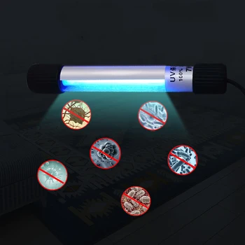 

110V Ozone UV Lamp Strong Light Disinfection Portable Sterilization Lamp Strip Germicidal Lantern Ultraviolet Torch Mites Clean