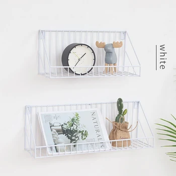 

S/L Simple Wall Storage Shelf Towel Soap Dish Holder Organization Rack Iron Wood Kitchen Hanging Home Decoration Holder Supplies