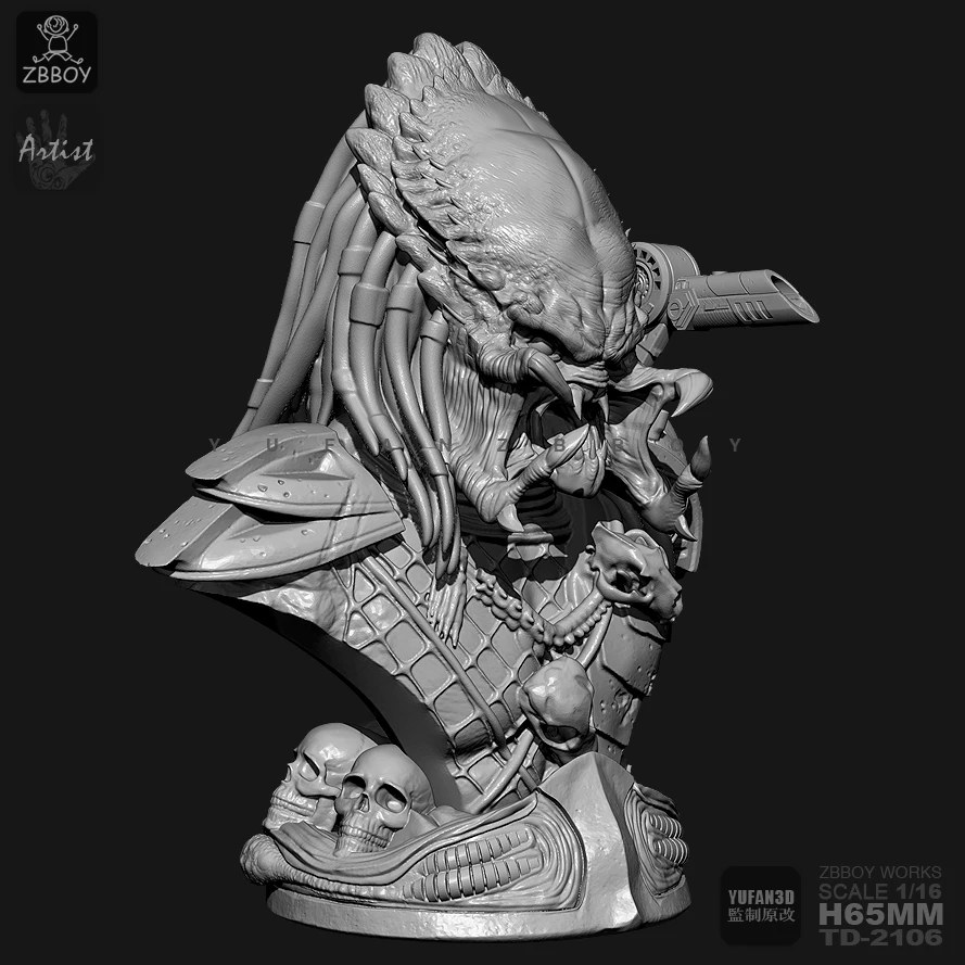 Najtaniej 65MM zestawy żywiczne popiersie Predator model żywiczny żołnierz samonośny TD 2106