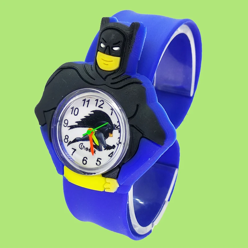 Черные часы в стиле Бэтмен детские часы для мальчиков подарок на день рождения Детские студенческие спортивные часы Железный человек детский браслет часы D1