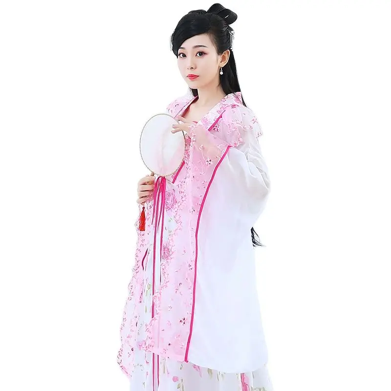 Hanfu/Женская Китайская традиционная танцевальная юбка в стиле династии Тан для