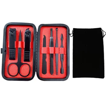 

Set Nail Cutter 7pcs/set Nail Clippers File Scissors Manicure Pedicure Kit with Storage Case DC120
