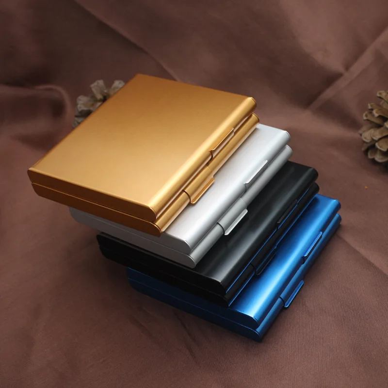 

1Pcs Cigar Storage 20 Sticks Container Metal Men Gift Smoking Accessories 9.2*8.2*2CM Cigarette Case Tobacco Holder Pocket Box