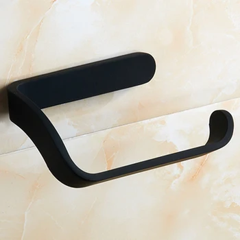 

Black Toilet Paper Holder Chrome Toilet Roll Paper Holder Bathroom Accessories Wall Mounted