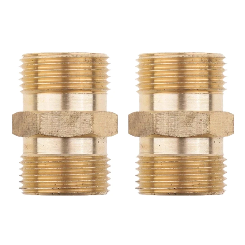 

2 Pieces Male Socket Brass Quick Connect Suit for Pressure Washer Fitting - M22X 1.5Mm