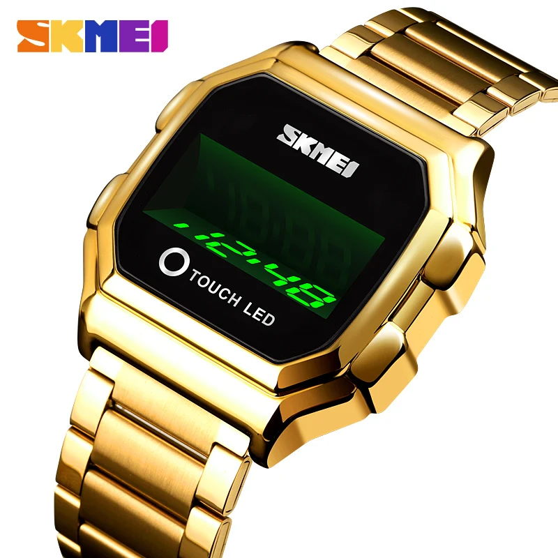 

SKMEI Touch LED Digital Watches For Mens Date Time Creative Men Wristwatches Fashion Waterproof Touch Watch Hand reloj hombre