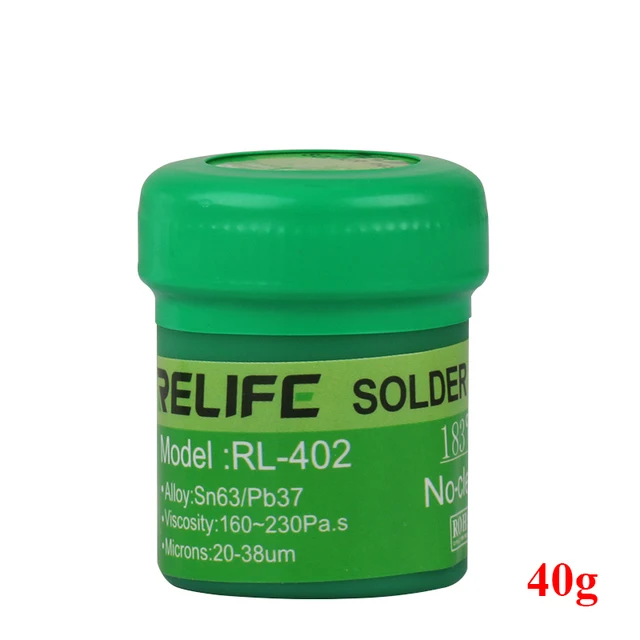 RELIFE BGA Tin Soldering Paste 138℃/183℃/227℃ Lead-Free Low/Medium/High Temperature PCB Repair Welding Flux Syringe Type Solder aluminum electrode Welding & Soldering Supplies